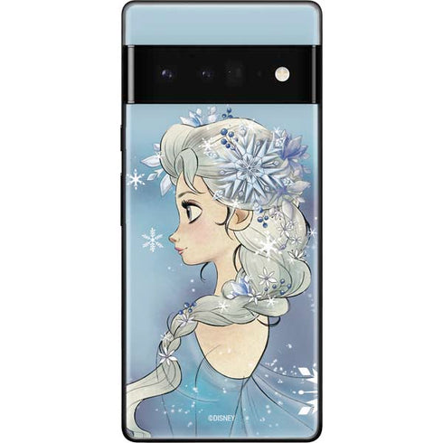 Disney Frozen Elsa Side Portrait Art Google Pixel 6 Pro Skin